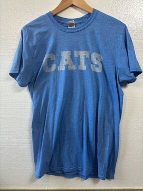Gildan Light Blue "CATS" Short Sleeve Crewneck Tee